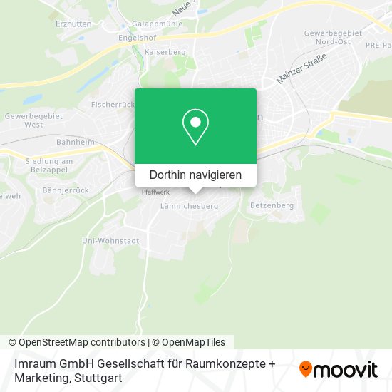 Imraum GmbH Gesellschaft für Raumkonzepte + Marketing Karte