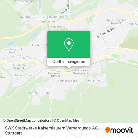 SWK Stadtwerke Kaiserslautern Versorgungs-AG Karte