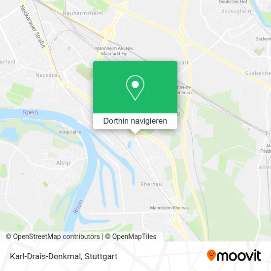 Karl-Drais-Denkmal Karte