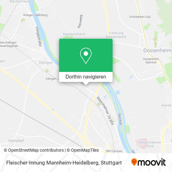 Fleischer-Innung Mannheim-Heidelberg Karte