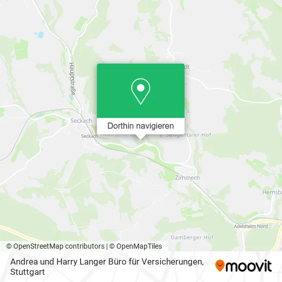 Andrea und Harry Langer Büro für Versicherungen Karte