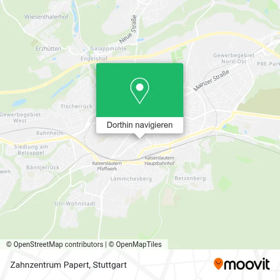 Zahnzentrum Papert Karte