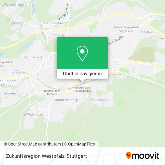 Zukunftsregion Westpfalz Karte