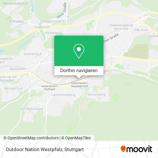 Outdoor Nation Westpfalz Karte