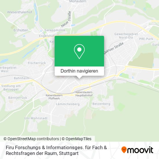 Firu Forschungs & Informationsges. für Fach & Rechtsfragen der Raum Karte