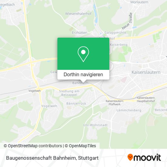 Baugenossenschaft Bahnheim Karte