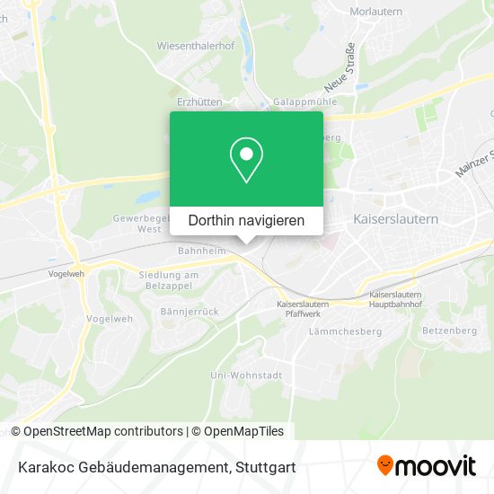 Karakoc Gebäudemanagement Karte