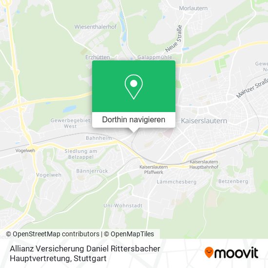 Allianz Versicherung Daniel Rittersbacher Hauptvertretung Karte