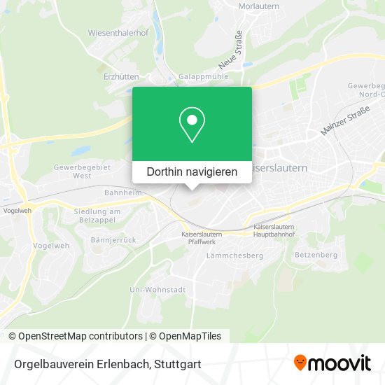 Orgelbauverein Erlenbach Karte