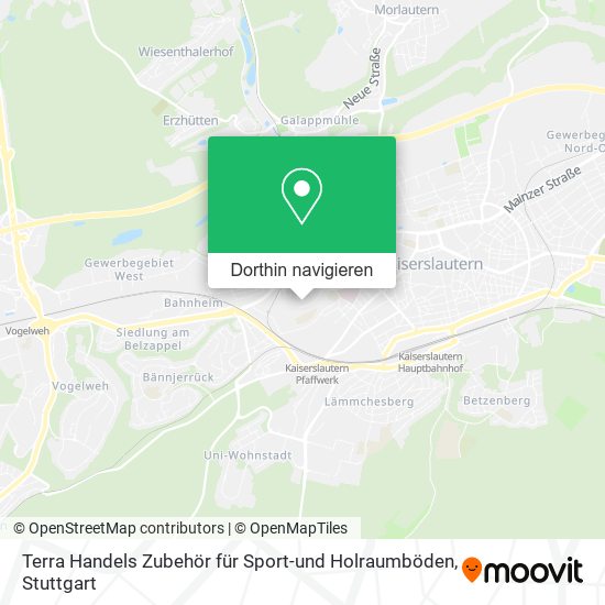 Terra Handels Zubehör für Sport-und Holraumböden Karte