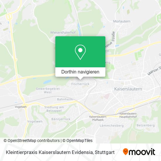 Kleintierpraxis Kaiserslautern Evidensia Karte
