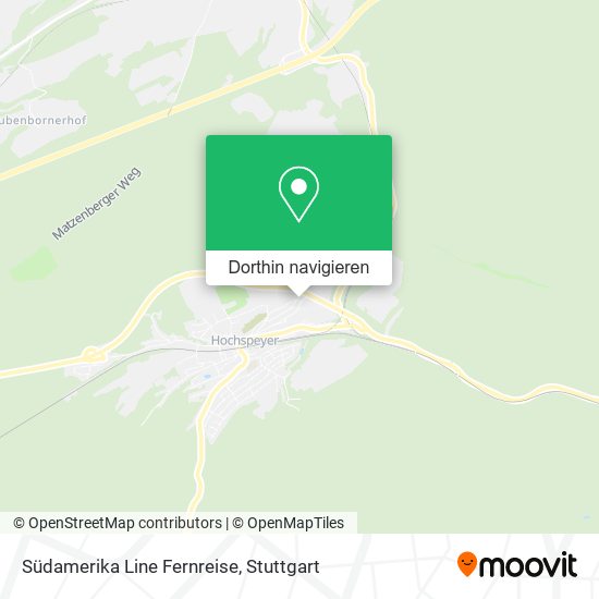 Südamerika Line Fernreise Karte