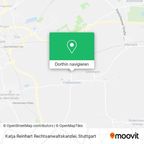 Katja Reinhart Rechtsanwaltskanzlei Karte