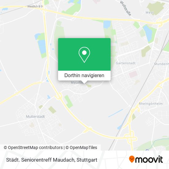 Städt. Seniorentreff Maudach Karte