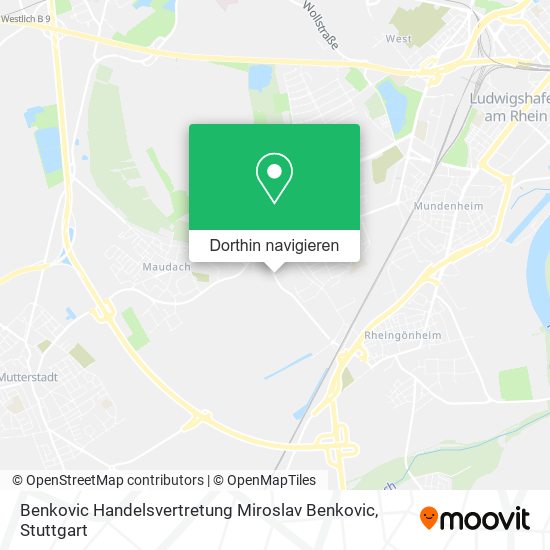 Benkovic Handelsvertretung Miroslav Benkovic Karte