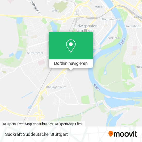 Südkraft Süddeutsche Karte