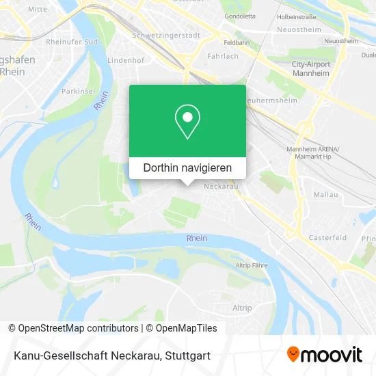 Kanu-Gesellschaft Neckarau Karte