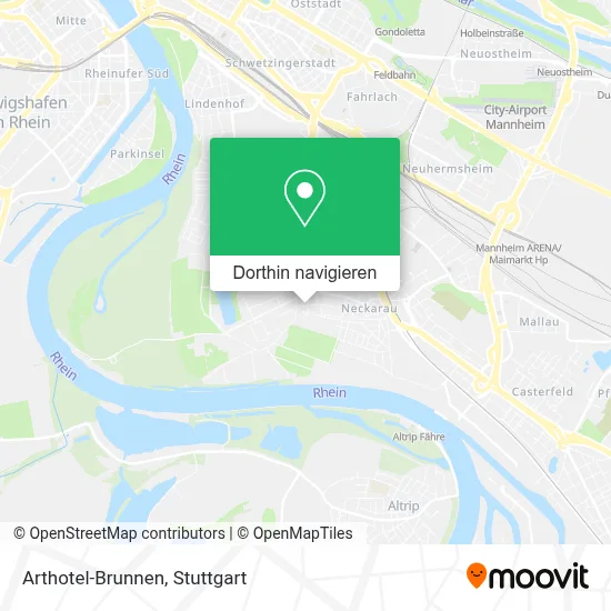 Arthotel-Brunnen Karte