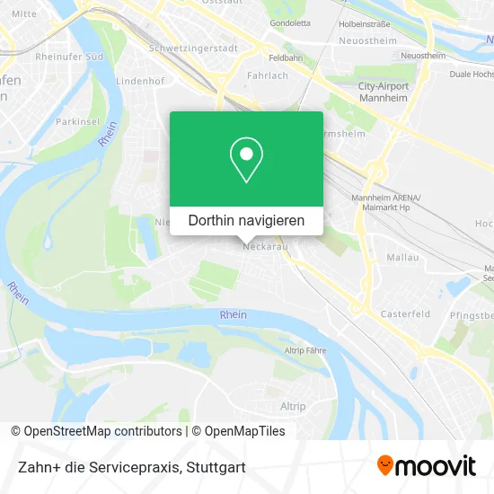 Zahn+ die Servicepraxis Karte