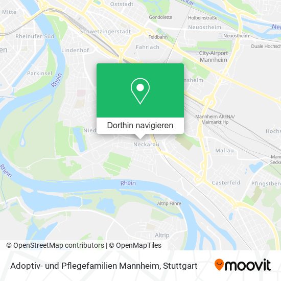 Adoptiv- und Pflegefamilien Mannheim Karte