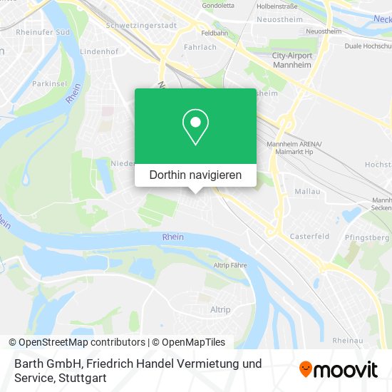 Barth GmbH, Friedrich Handel Vermietung und Service Karte