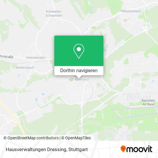 Hausverwaltungen Dressing Karte