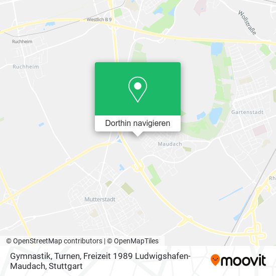 Gymnastik, Turnen, Freizeit 1989 Ludwigshafen- Maudach Karte