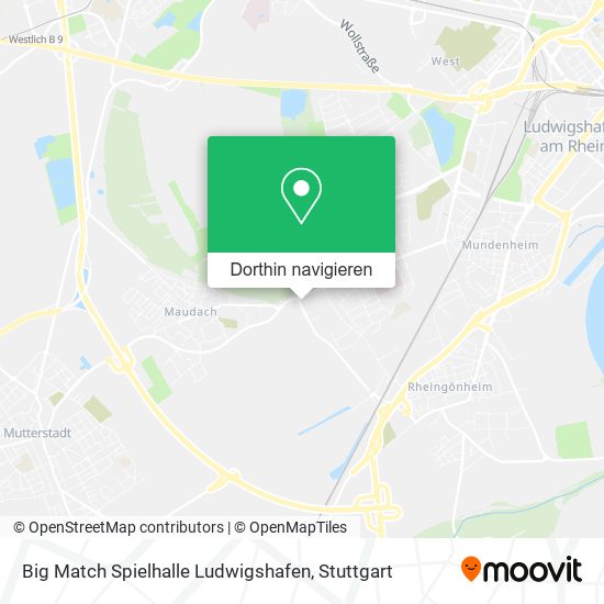 Big Match Spielhalle Ludwigshafen Karte