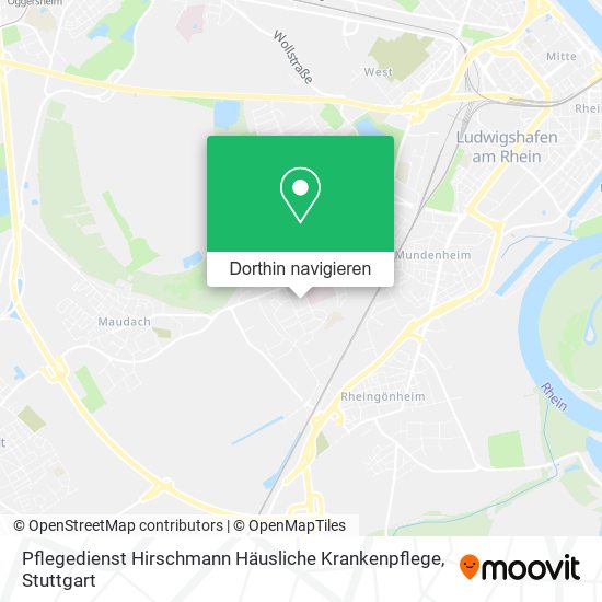 Pflegedienst Hirschmann Häusliche Krankenpflege Karte