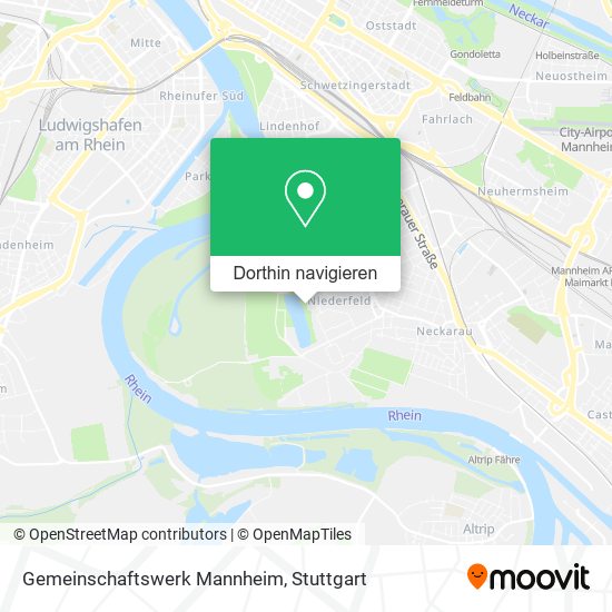 Gemeinschaftswerk Mannheim Karte