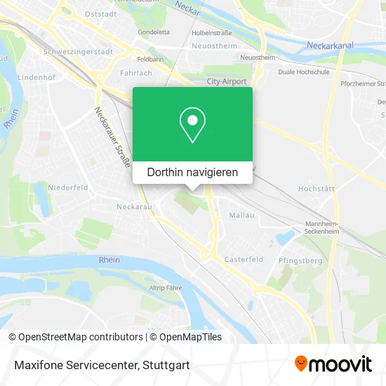 Maxifone Servicecenter Karte