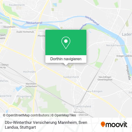Dbv-Winterthur Versicherung Mannheim, Sven Landua Karte