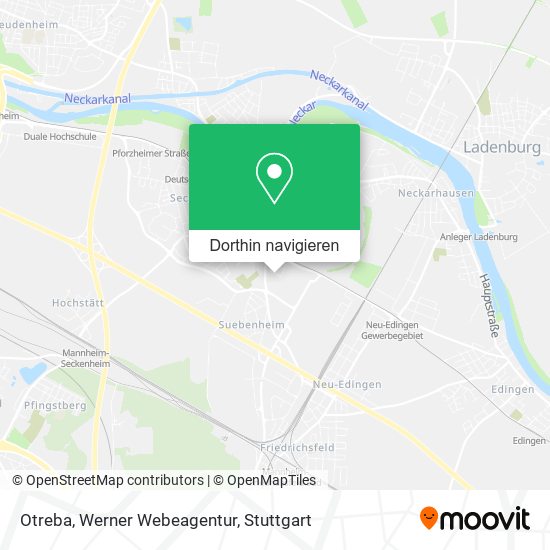 Otreba, Werner Webeagentur Karte