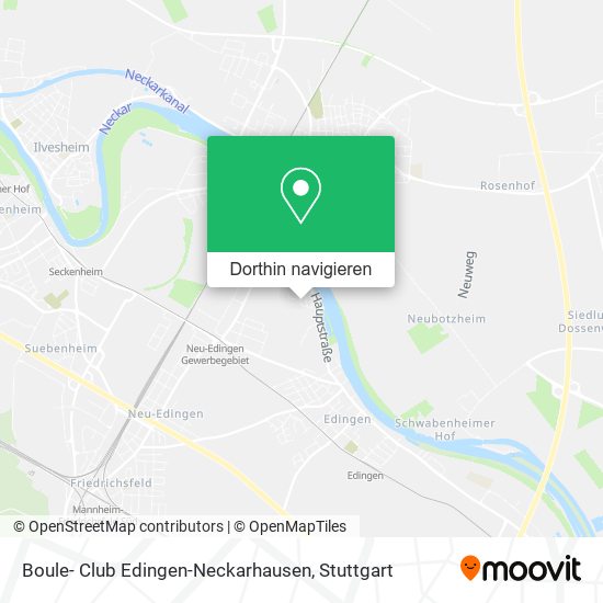 Boule- Club Edingen-Neckarhausen Karte