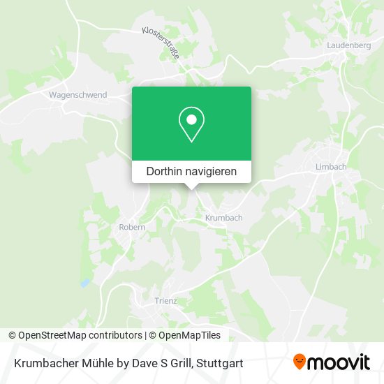 Krumbacher Mühle by Dave S Grill Karte