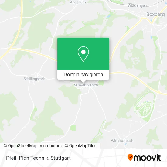 Pfeil -Plan Technik Karte