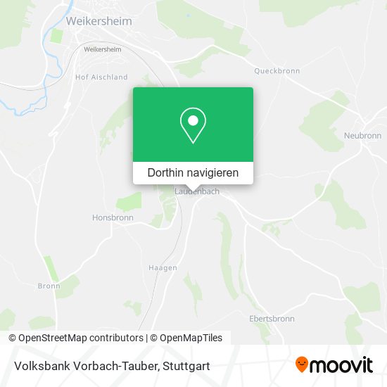Volksbank Vorbach-Tauber Karte