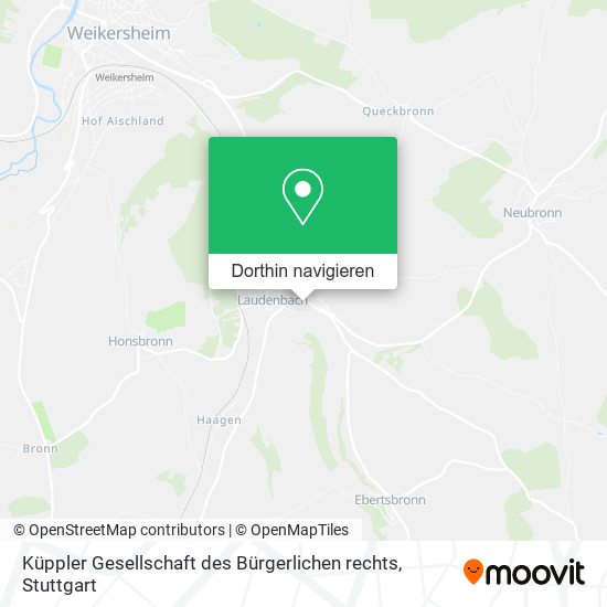 Küppler Gesellschaft des Bürgerlichen rechts Karte