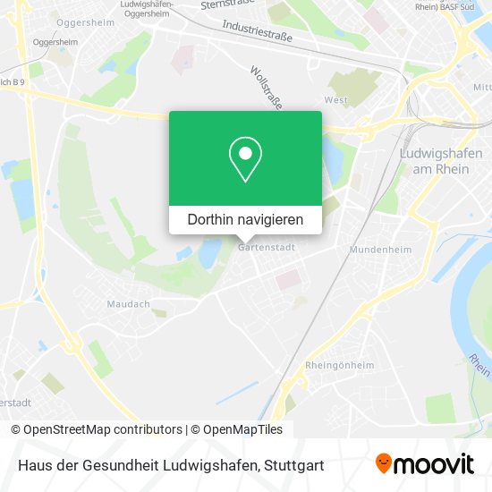 Haus der Gesundheit Ludwigshafen Karte