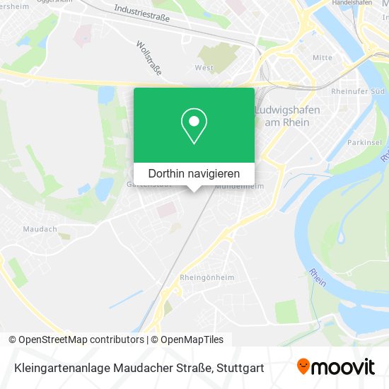 Kleingartenanlage Maudacher Straße Karte