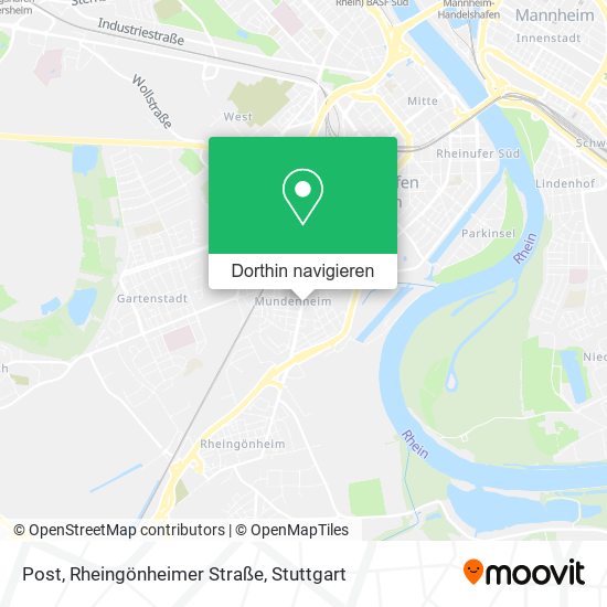 Post, Rheingönheimer Straße Karte