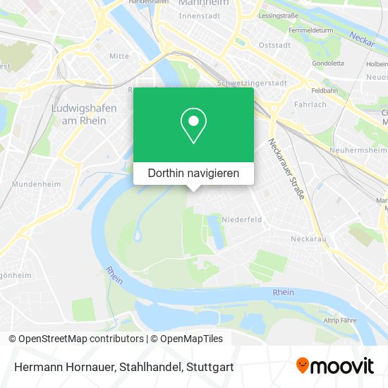 Hermann Hornauer, Stahlhandel Karte