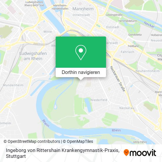 Ingeborg von Rittershain Krankengymnastik-Praxis Karte