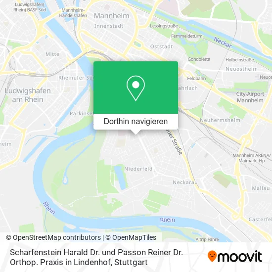 Scharfenstein Harald Dr. und Passon Reiner Dr. Orthop. Praxis in Lindenhof Karte