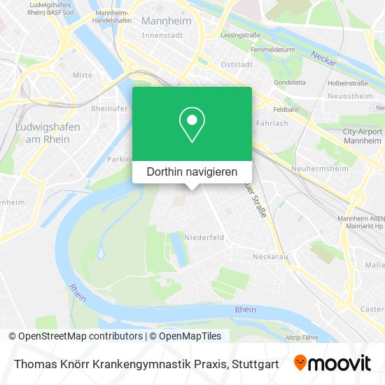 Thomas Knörr Krankengymnastik Praxis Karte
