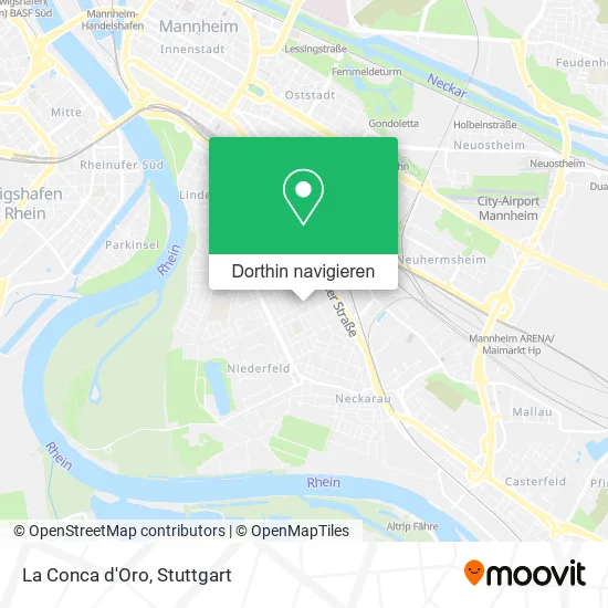 La Conca d'Oro Karte