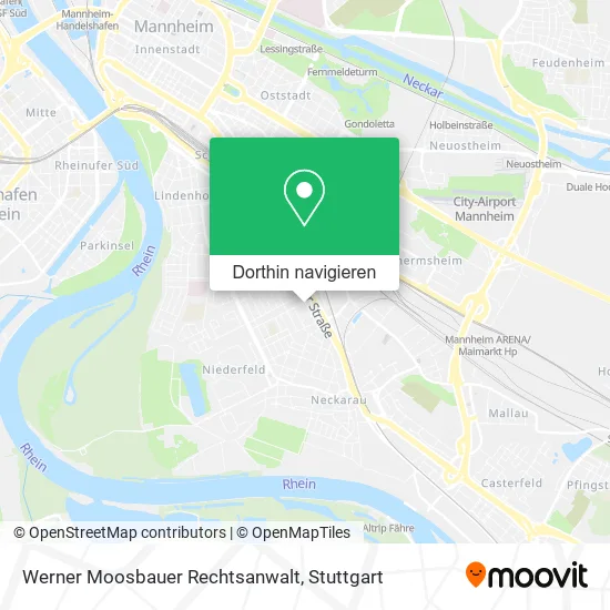 Werner Moosbauer Rechtsanwalt Karte