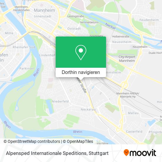 Alpensped Internationale Speditions Karte