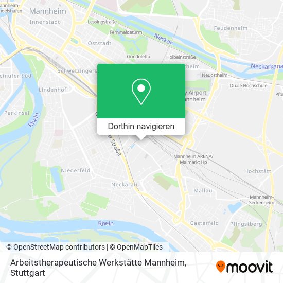 Arbeitstherapeutische Werkstätte Mannheim Karte