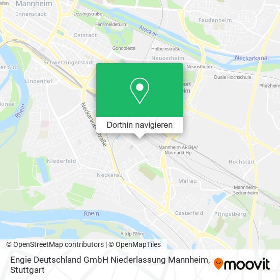 Engie Deutschland GmbH Niederlassung Mannheim Karte